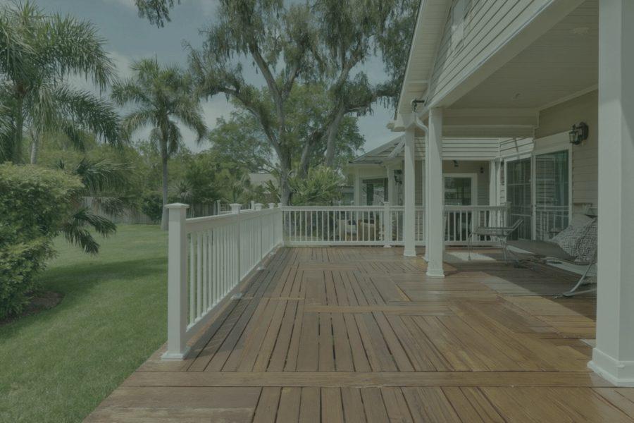 Deck & patio — before cleaning